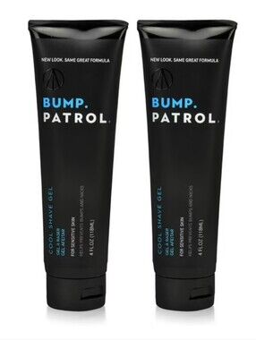 🪒💦🪒 New! Bump Patrol Cool Shave Gel Menthol Nourish & Protect - Set of 2